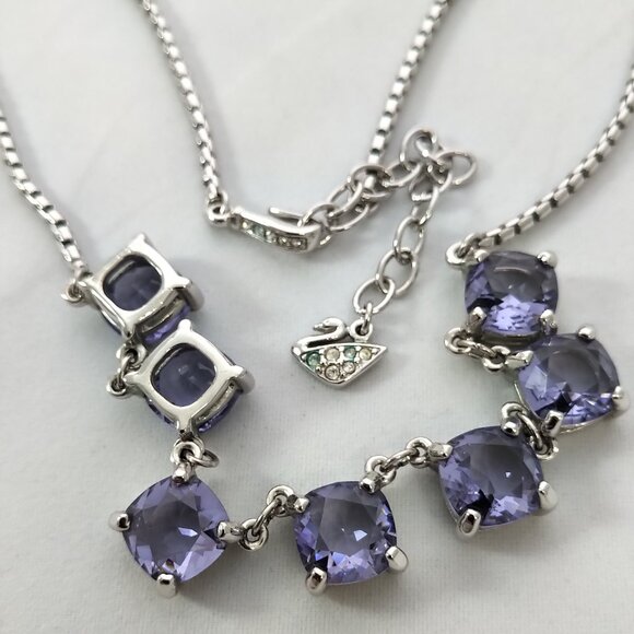 Vintage 2001 Swarovski Lilac Statement Necklace - Picture 4 of 8